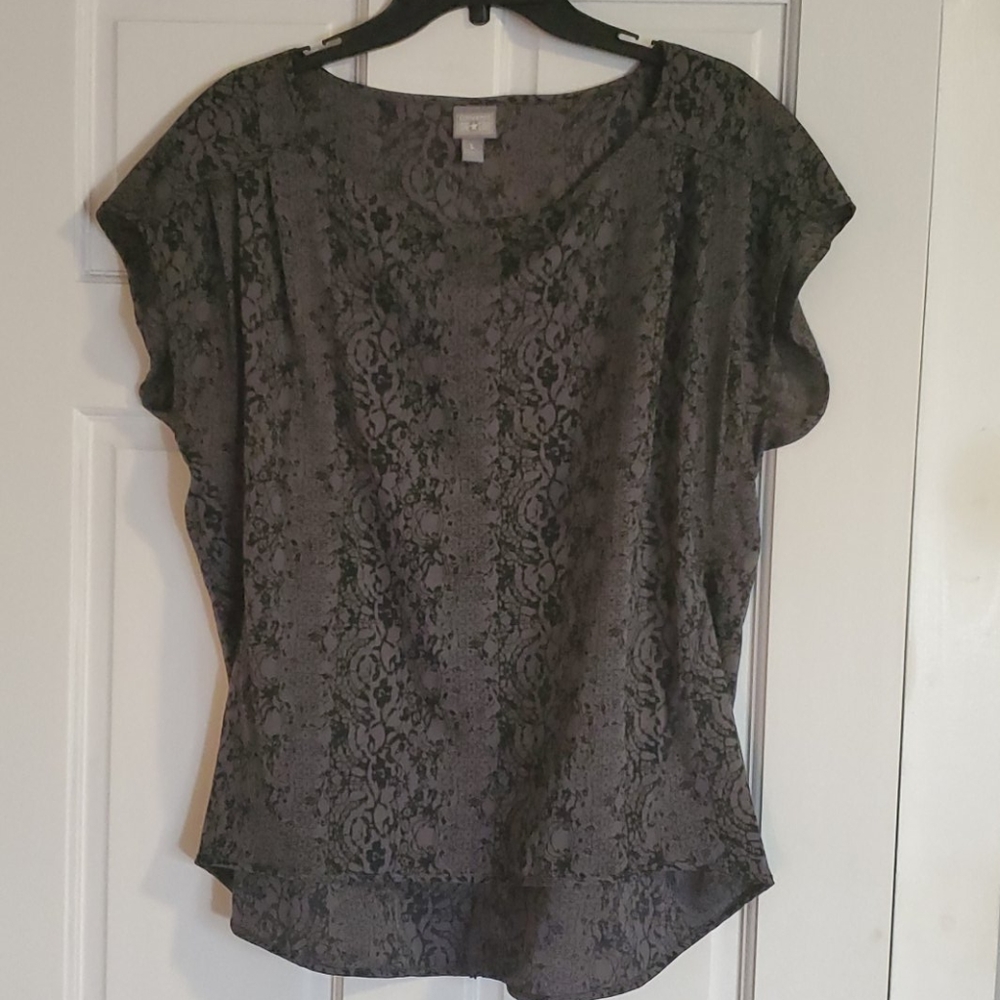 Converse Drapey short-sleeved blouse